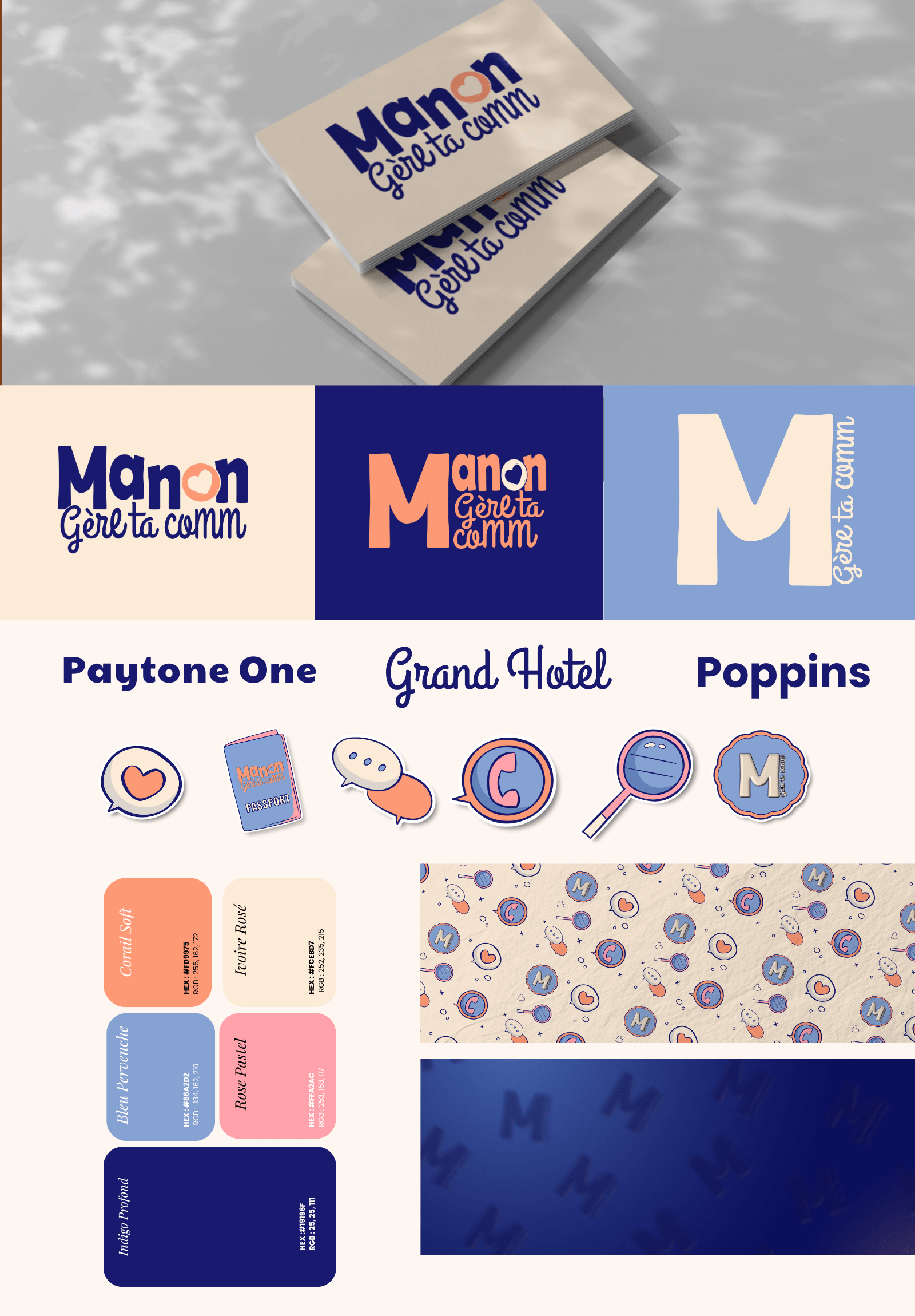 Manon Gère ta comm - CHARTE GRAPHIQUE