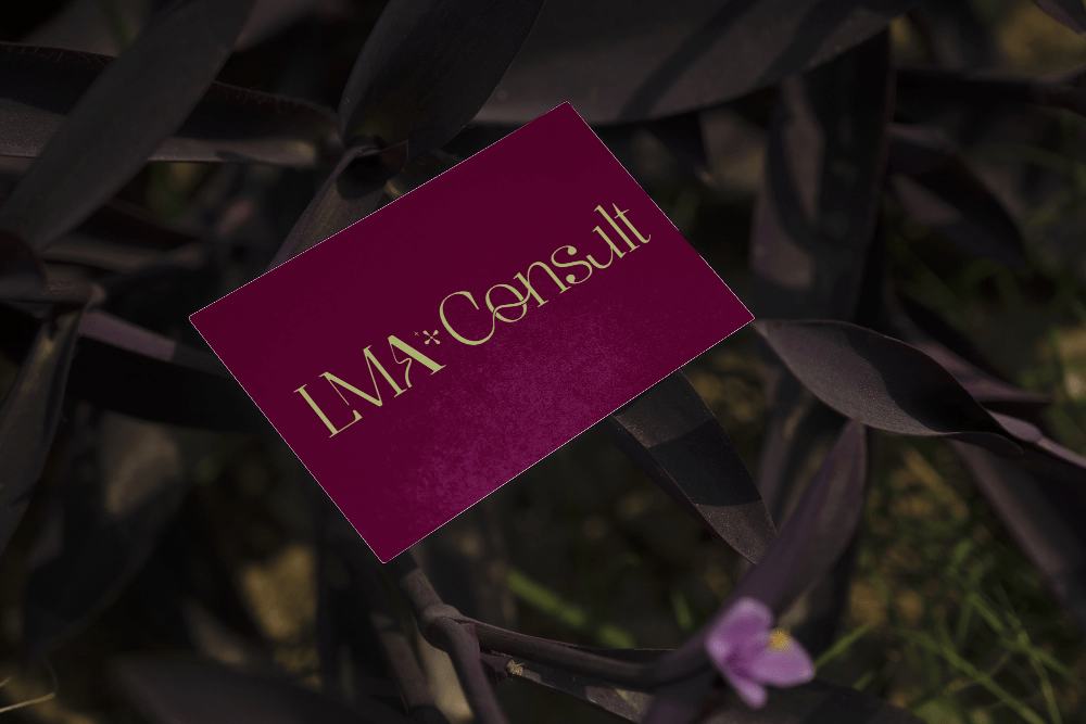 Nursery business card mockup