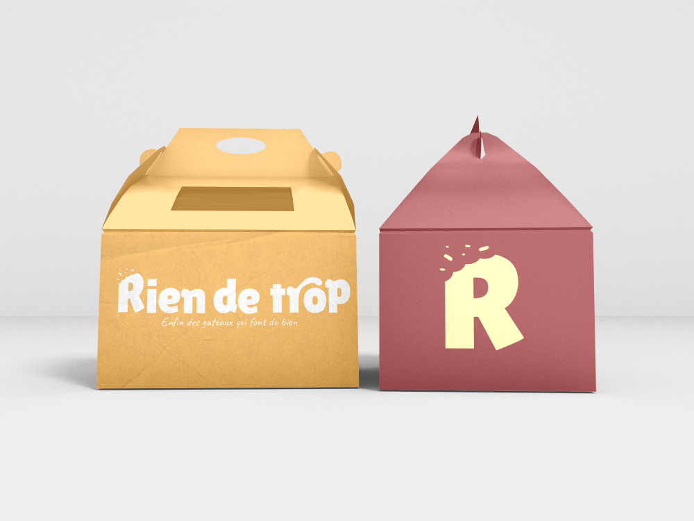 Paper Food Delivery Box Packaging Mockup