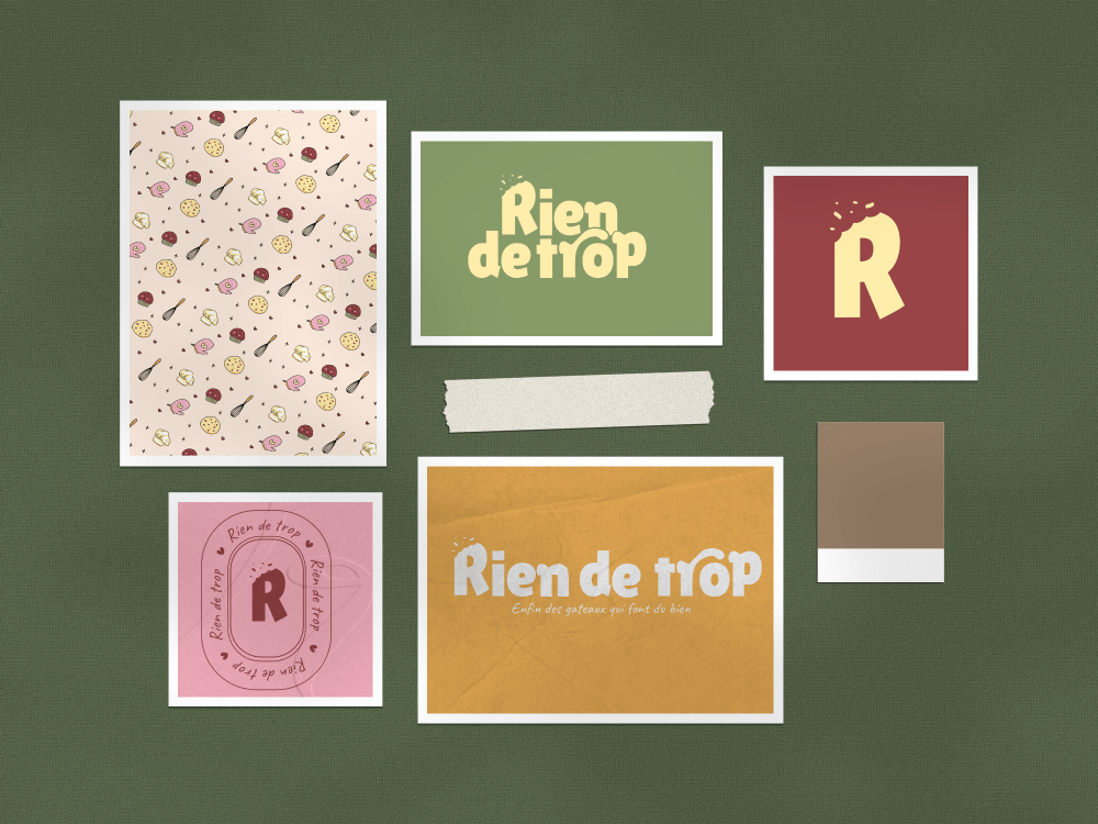 Photo paper frame moodboard mockup