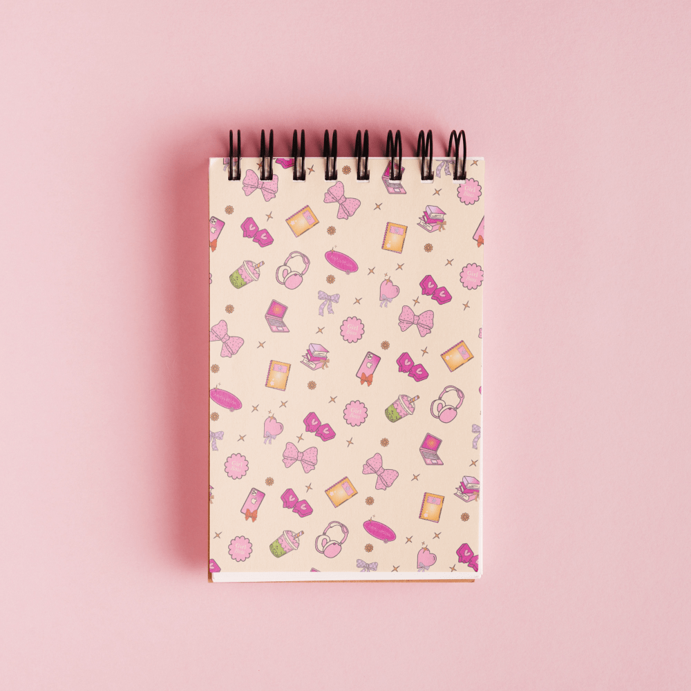 Top view back to school notepad